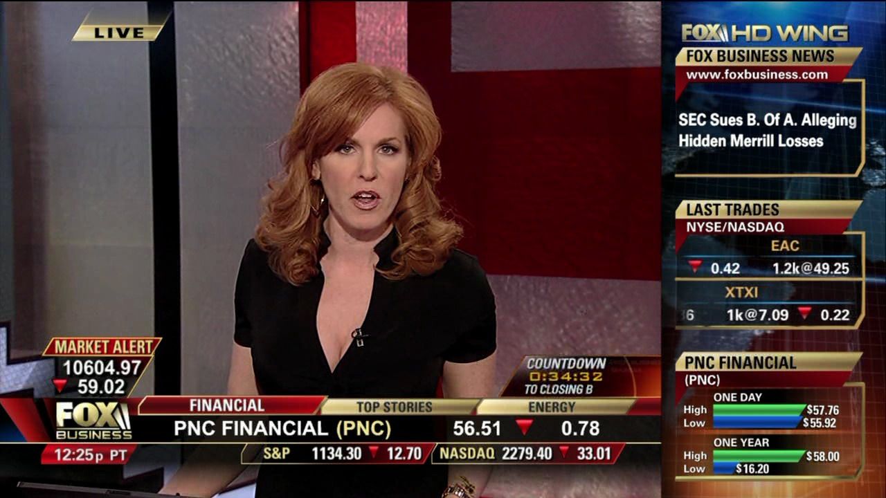 Liz Claman Shows Cleavage To Help Fox Business Networks Ratings Fuck Conservatives